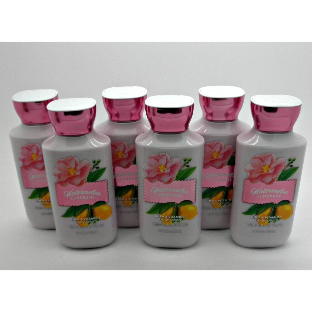BATH & BODY WORKS Body Lotion WATERMELON LEMONADE 8 oz each - Lot of 6
